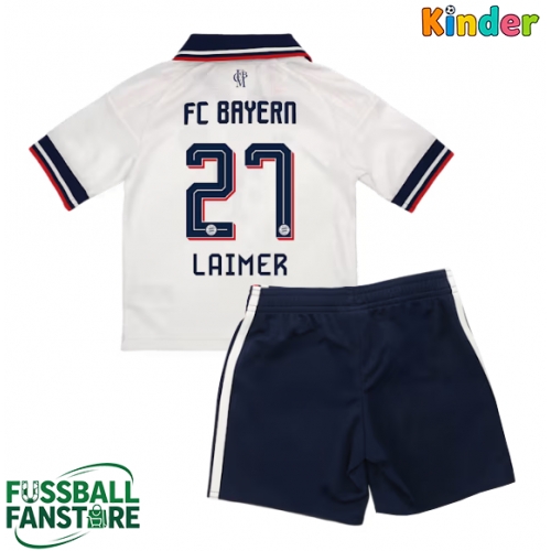 Bayern Munich Konrad Laimer #27 Replik Auswärtstrikot Kinder 2026-27 Kurzarm (+ Kurze Hosen)